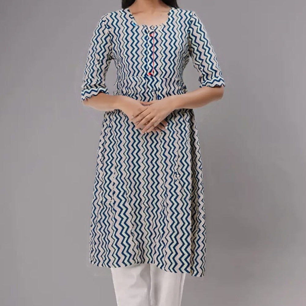 Navy Blue Kurta