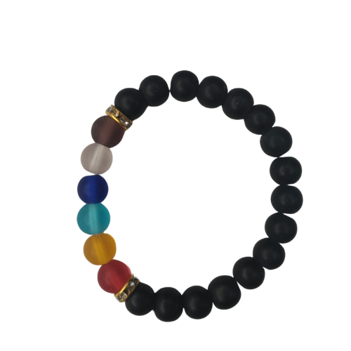 Black Beads Bracelet