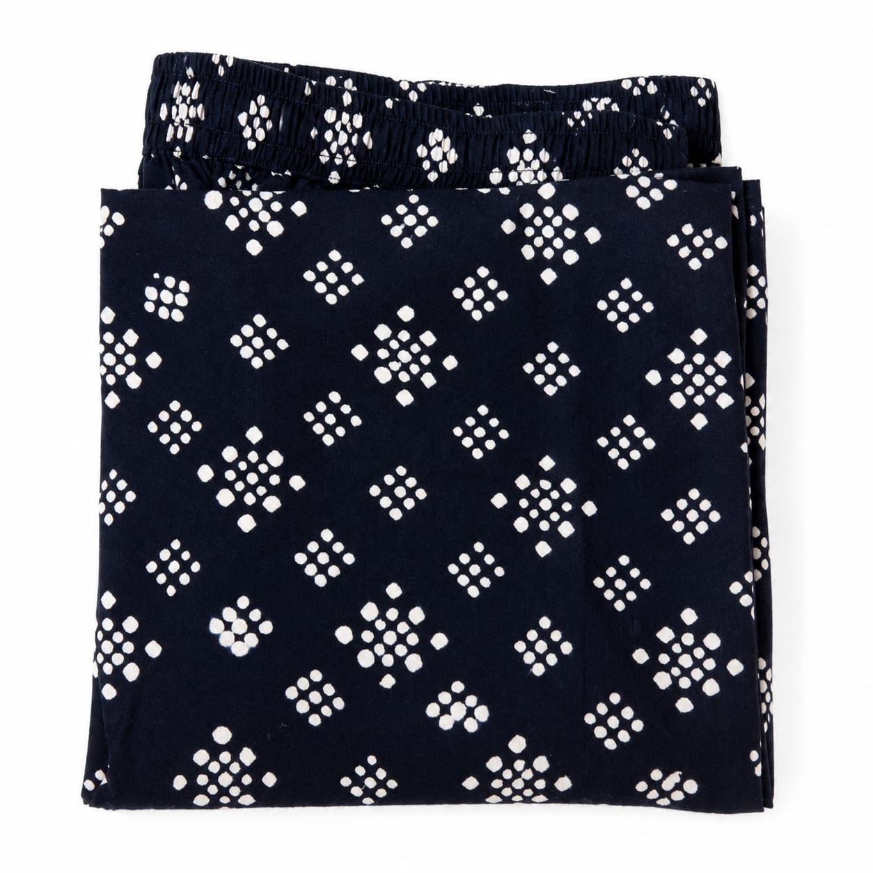 Black Cotton Printed Palazzo Pant (Free size)