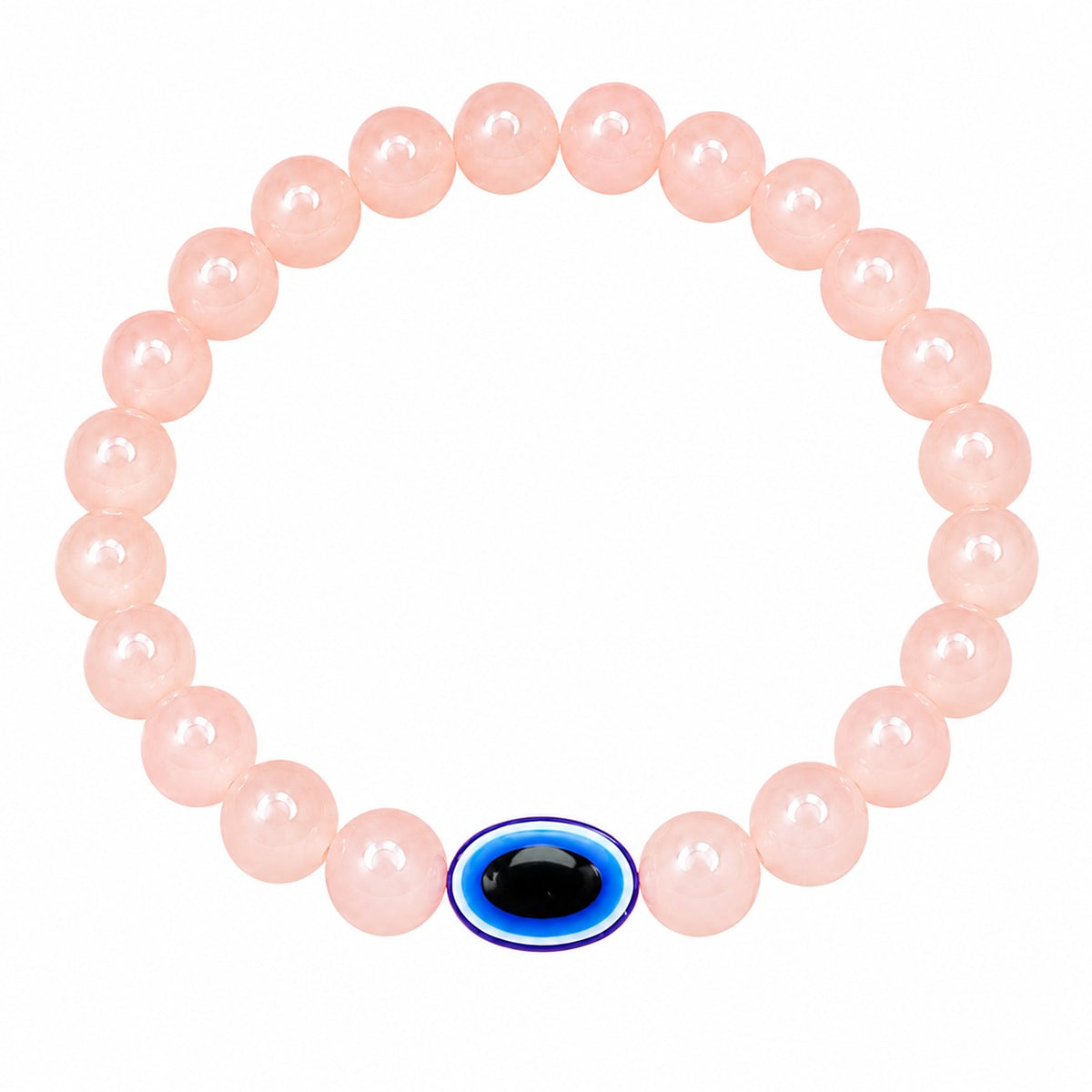 Evil Eye Peach Bracelet