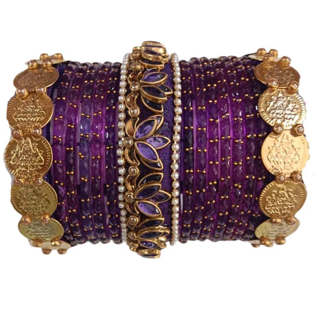 Bangle Set With Golden Coins