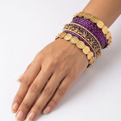 Bangle Set With Golden Coins