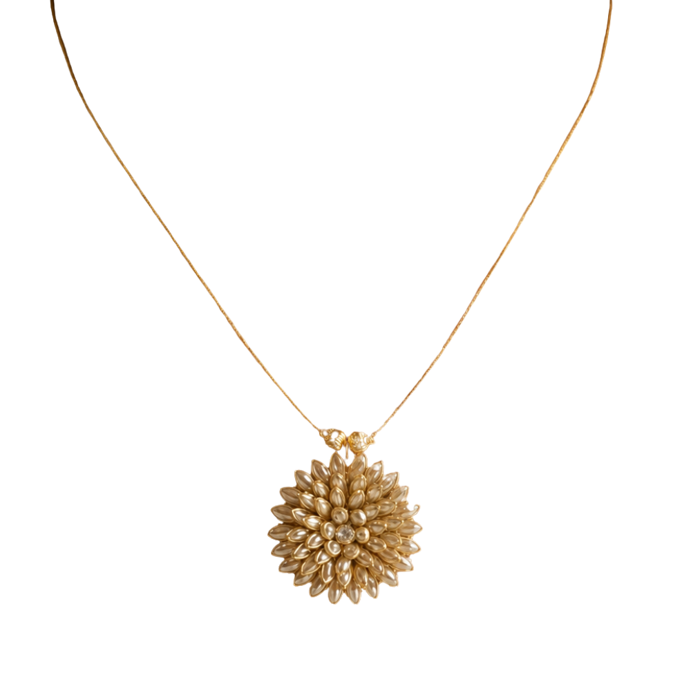 Invisible Gold Chain Set With Earrings