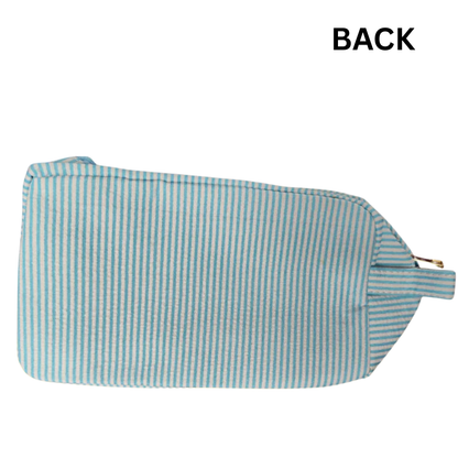 Multipurpose Striped Pouch Blue