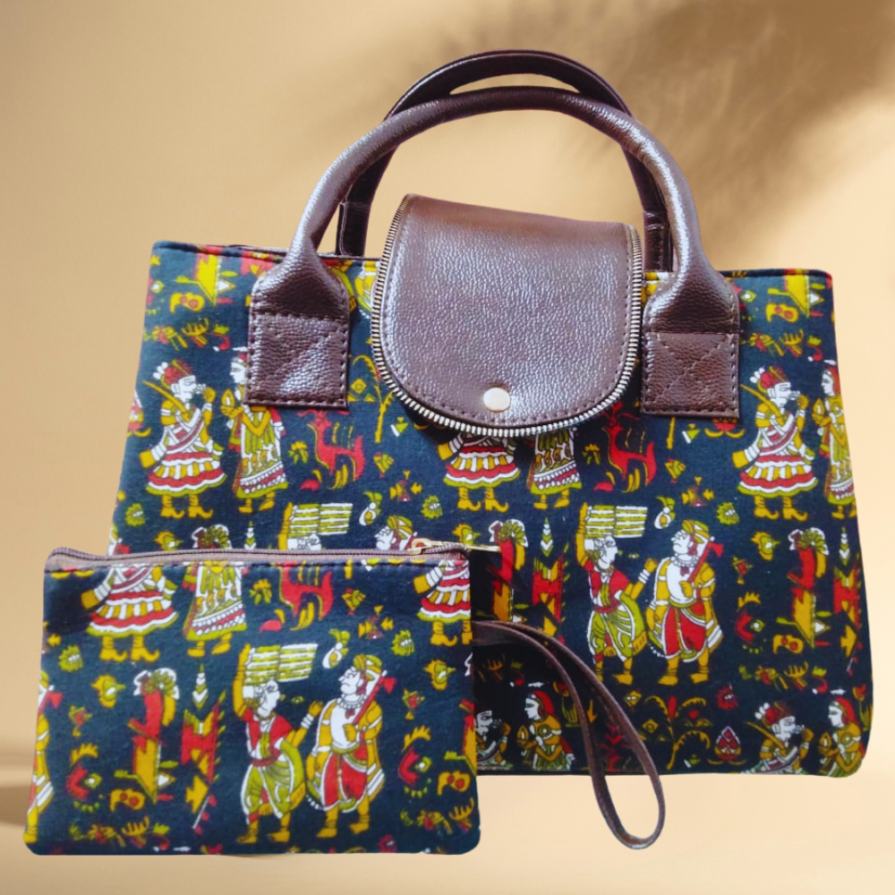 Beautiful Ikkat Fabric Tote Bag
