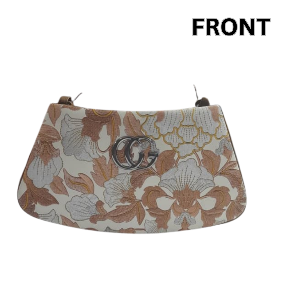 Boat Shaped Floral Printed Sling Bag