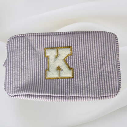 Multipurpose Striped Pouch Purple