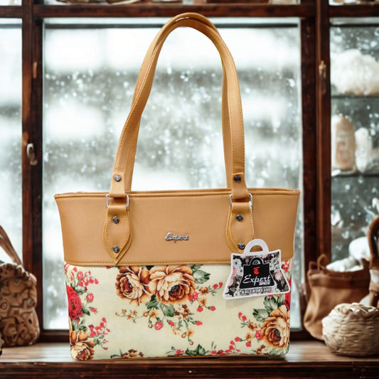 Expert Floral Printed Tote Bag