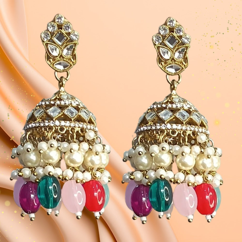 Indo Western Multi Color Jhumki