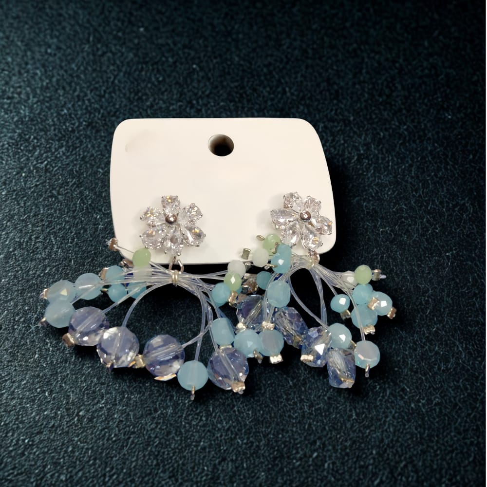 Glimmering Flower Earrings