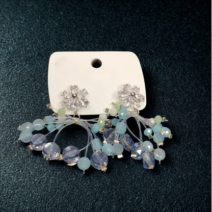 Glimmering Flower Earrings
