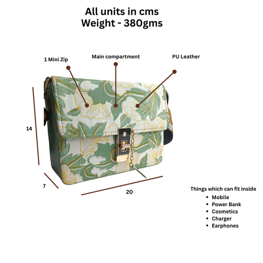 Sling Bag With Push Lock