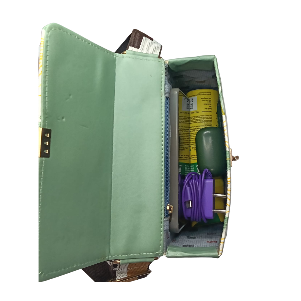 Sling Bag With Push Lock