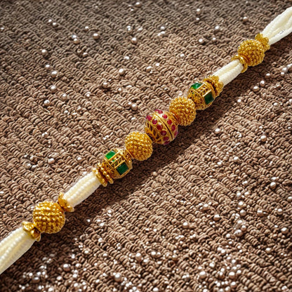 Antique Pearl Bracelet With Gold Plating