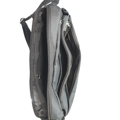 Unisex Casual Bag With Multi Zipper