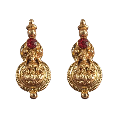 Invisible Red Chain Set With Lakshmi Pendant