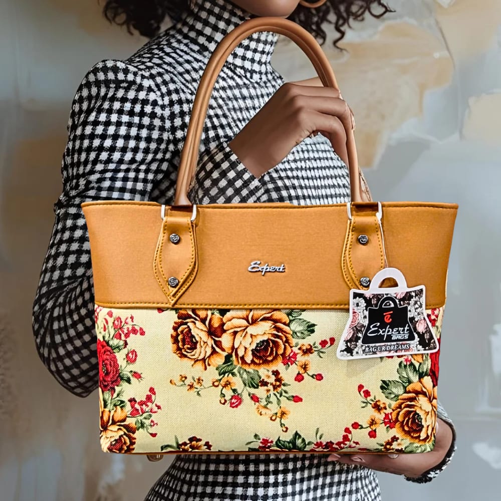Expert Floral Printed Tote Bag