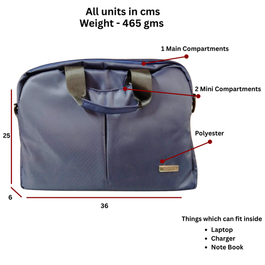 Navy Blue Laptop Bag