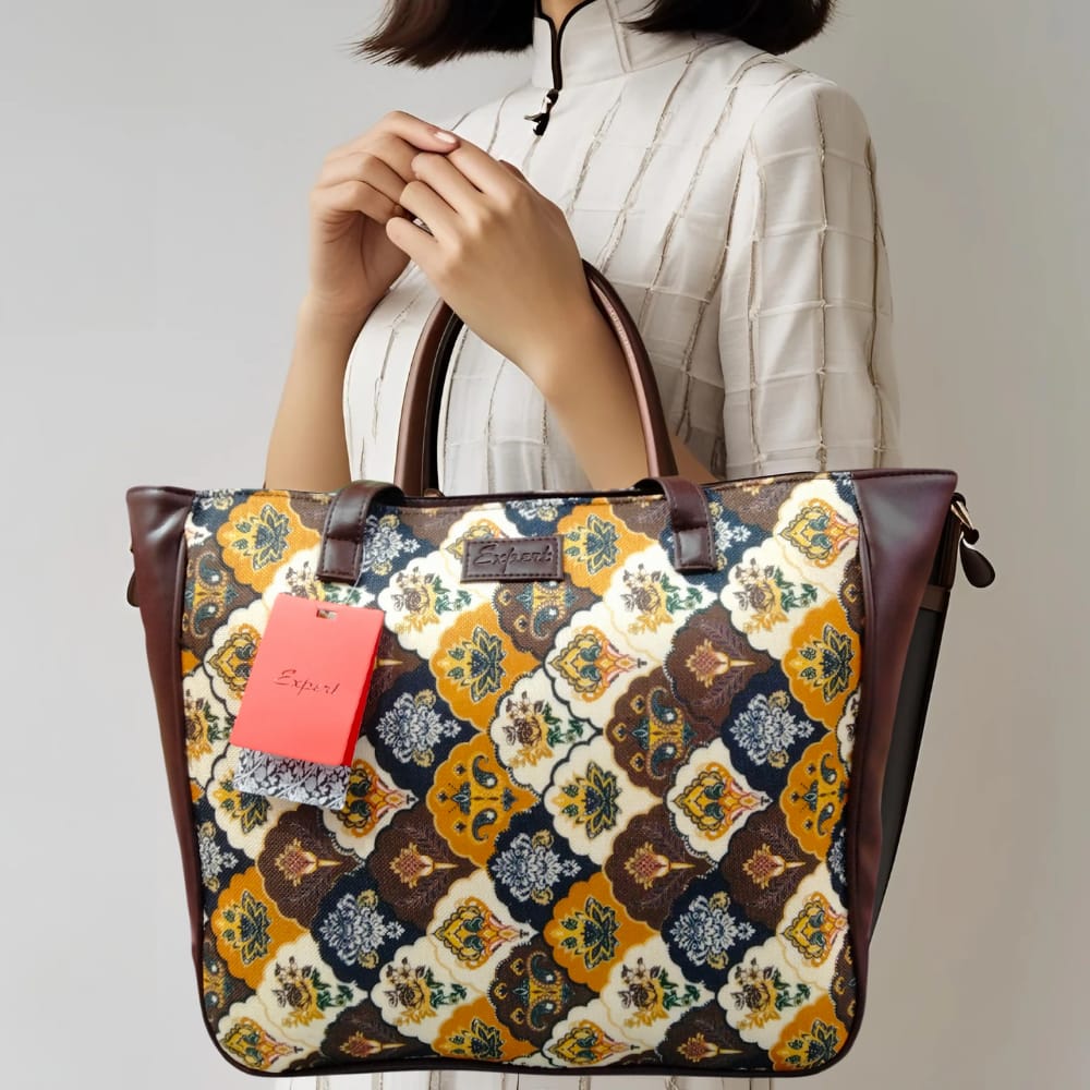 Expert PU Leather Spacious Handbag