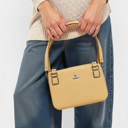 Square Shaped Sling Bag With Small Handle