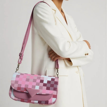 Women's Checkered Sling Bag