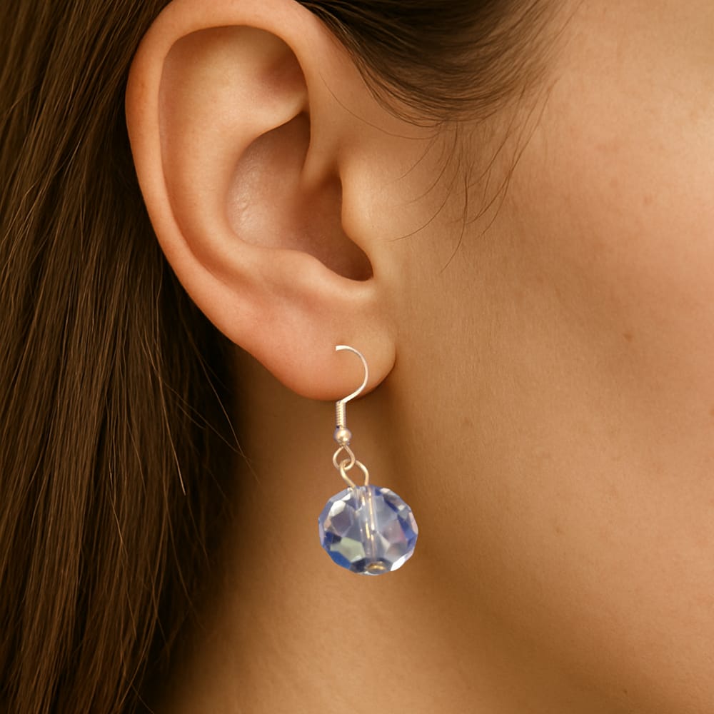 4 Layer Crystal Beads Necklace With Earrings