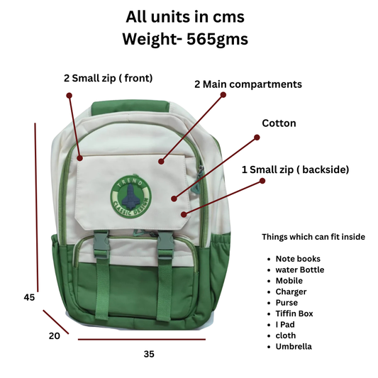Multipurpose Dual Colour Backpack