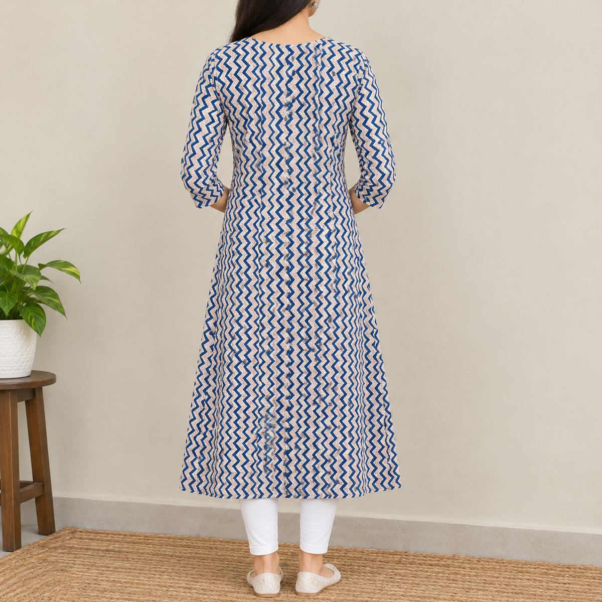 Navy Blue Kurta