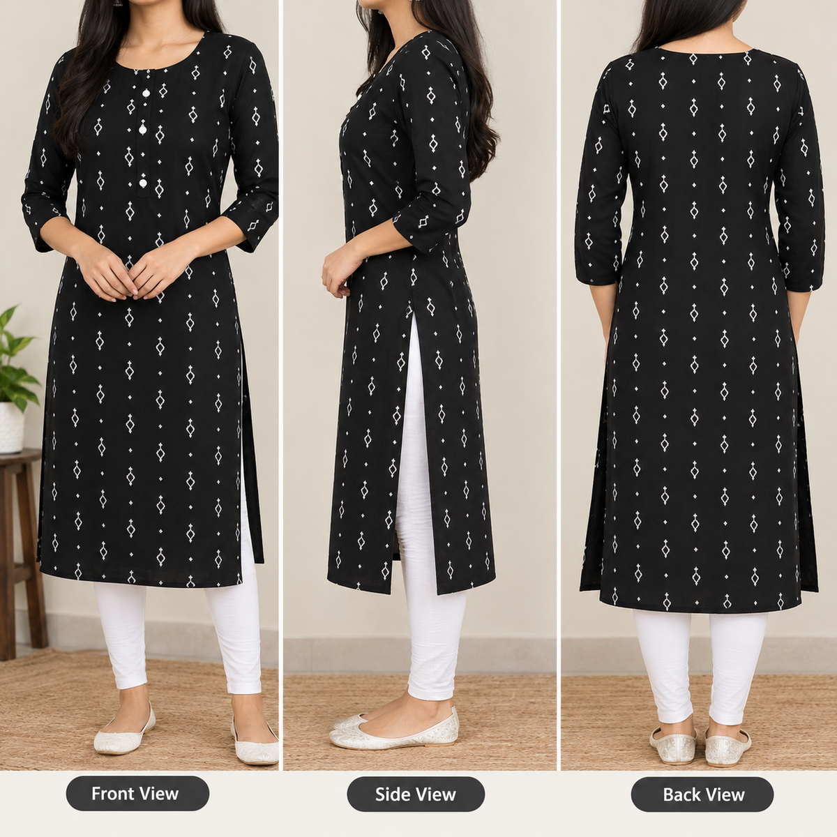 Black Kurta