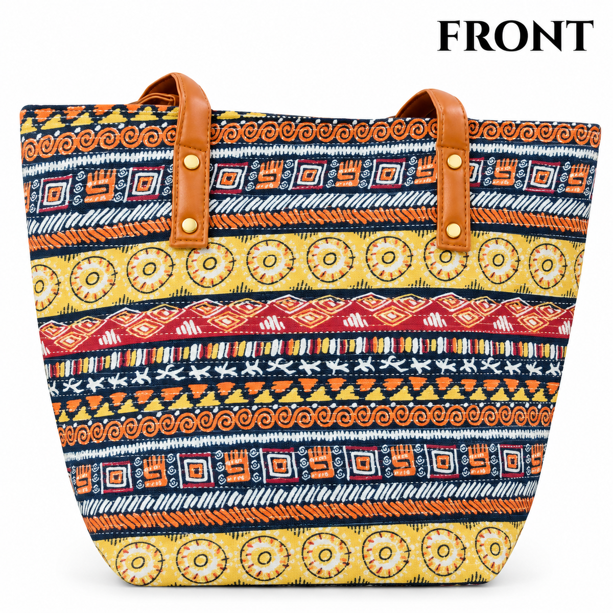 Ikkat Fabric Combo Tote Bag Set Of 5