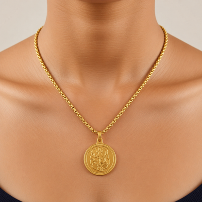 Necklace Chain With Ganesha Pendant