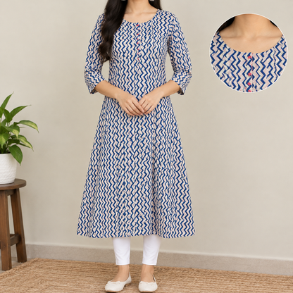 Navy Blue Kurta