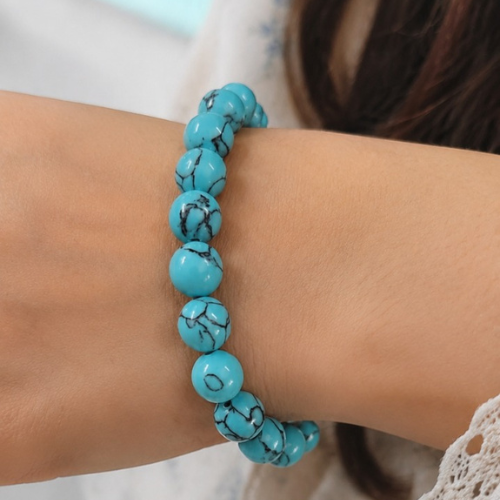Turquoise Blue Crystal Bracelet