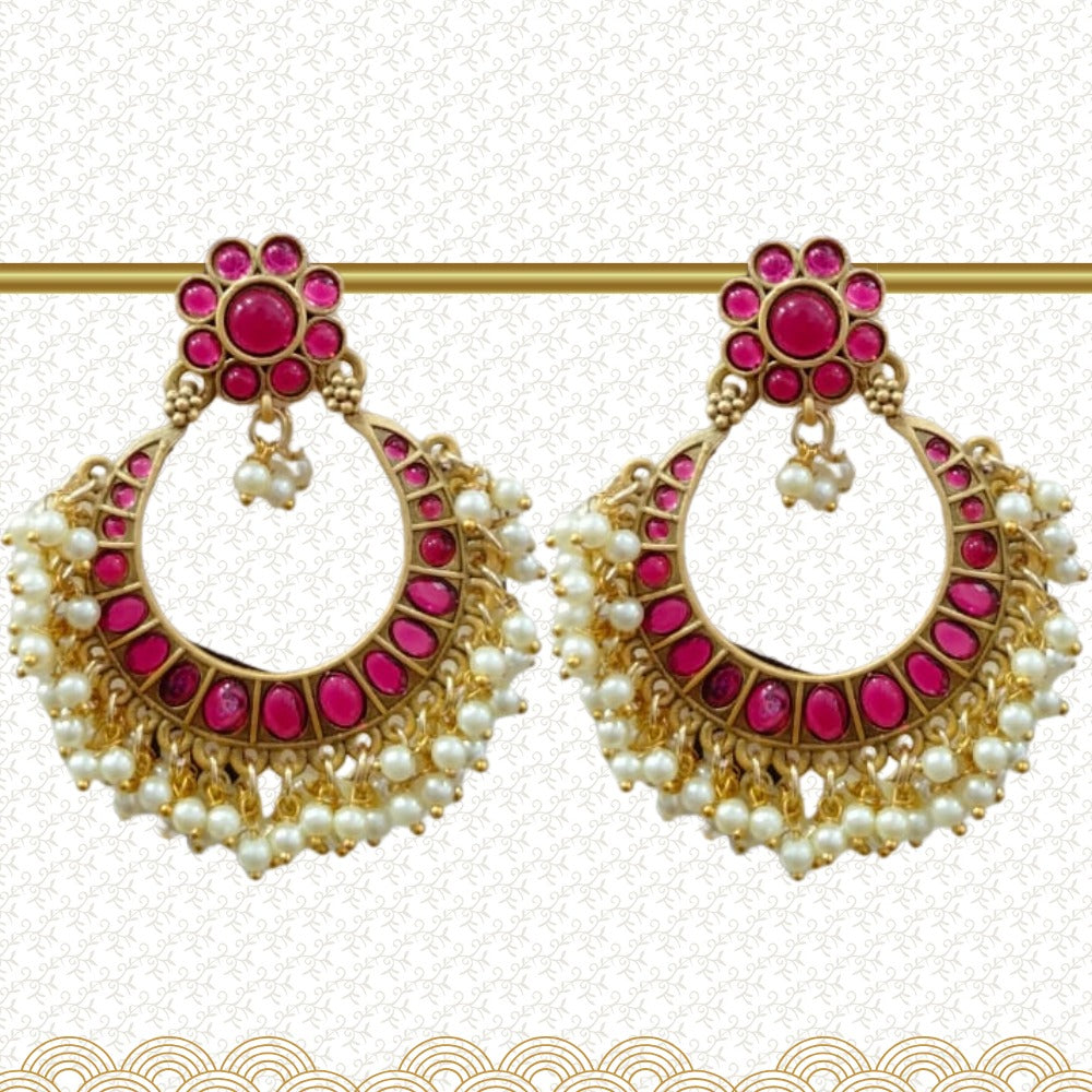 Drop Earrings With Pearl