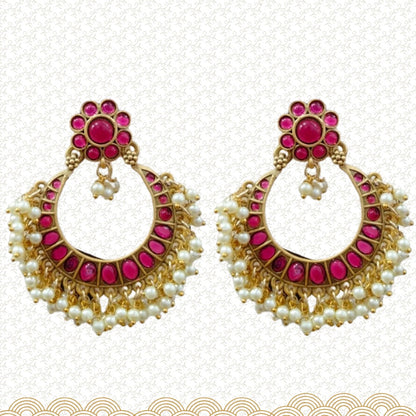 Drop Earrings With Pearl