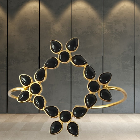 Floral Design Adjustable Bracelet