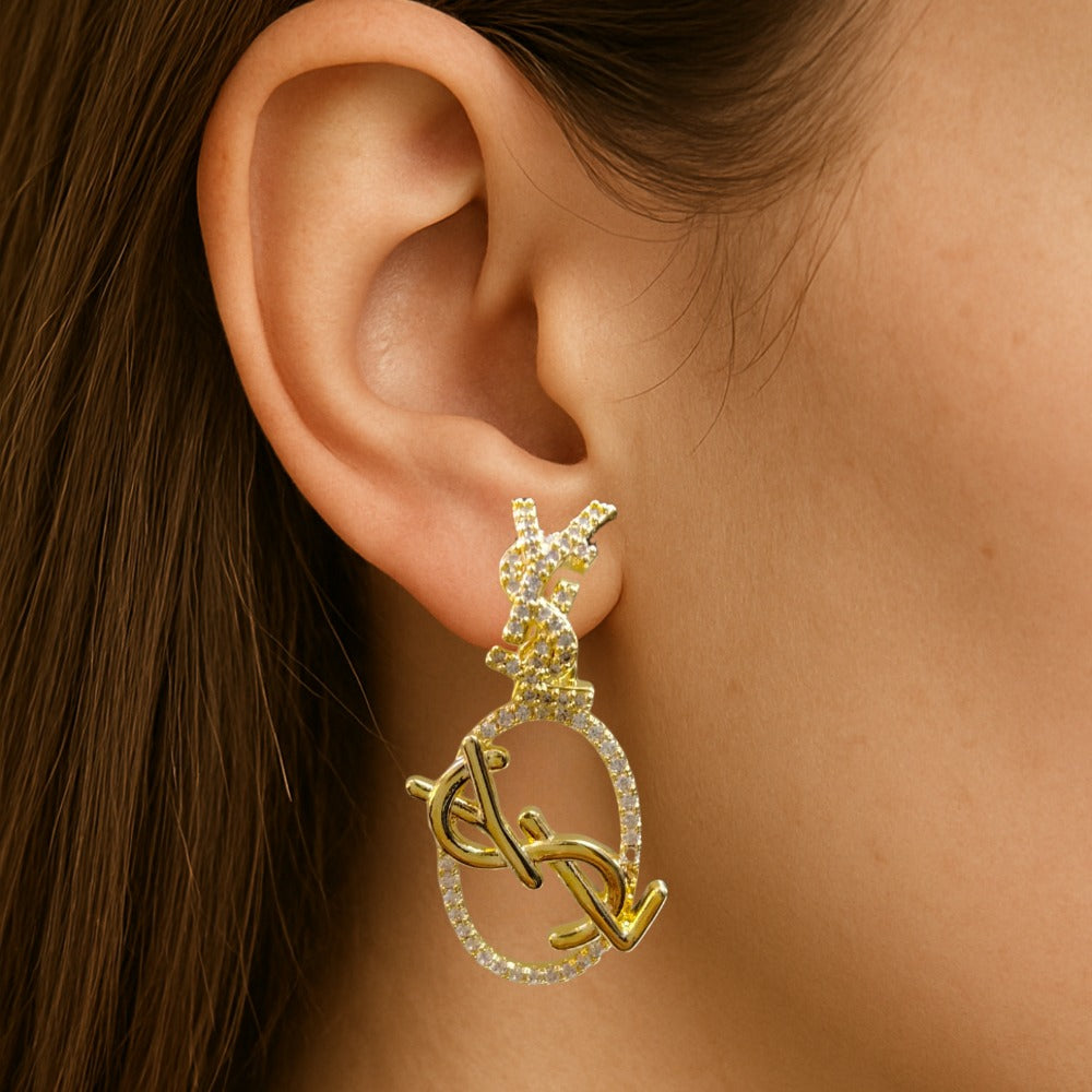 Oval Shaped Stylish Earrings