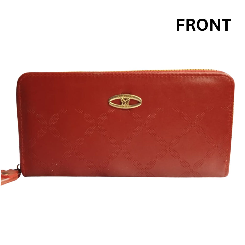 Long Wallet With Two Zipper