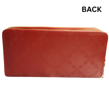 Long Wallet With Two Zipper