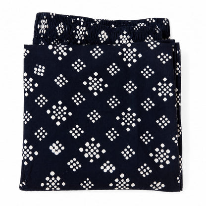 Black Cotton Printed Palazzo Pant (Free size)