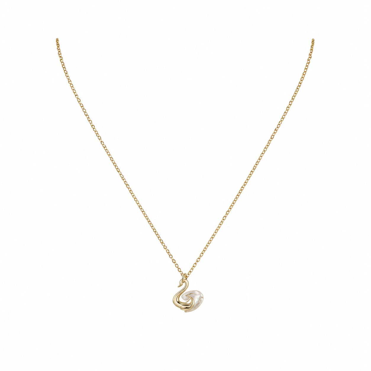 Swan Pendant With Chain