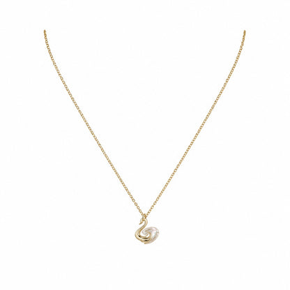 Swan Pendant With Chain