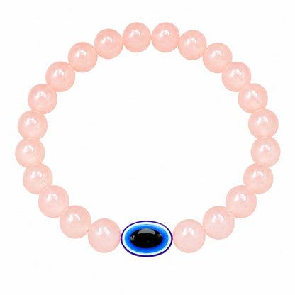 Evil Eye Peach Bracelet