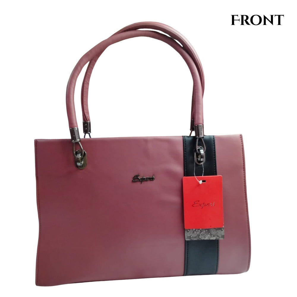 PU leather Plain Tote Bag