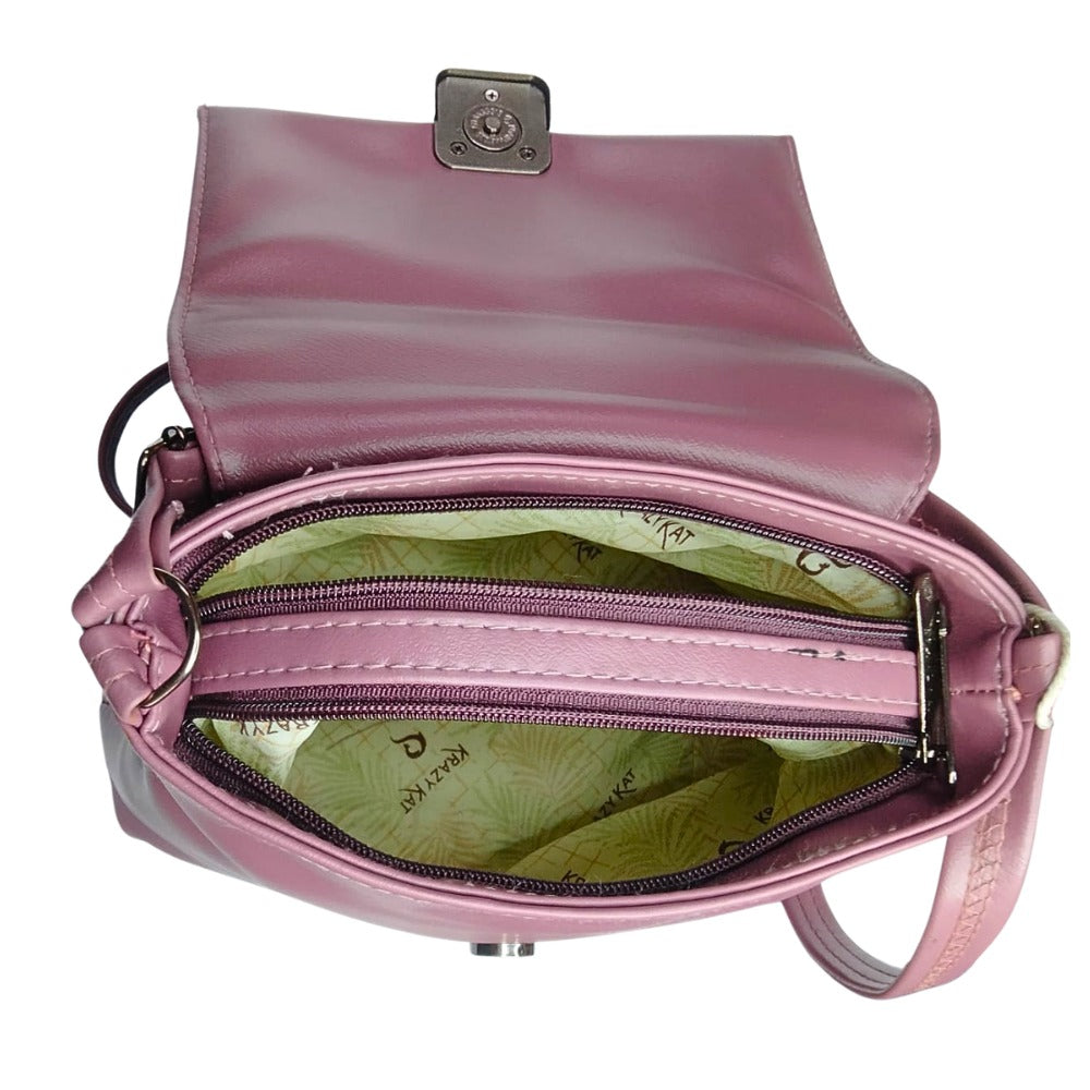 PU Leather Sling Bag for Casual Use
