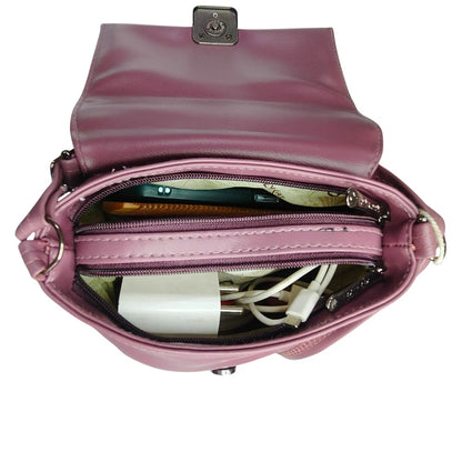 PU Leather Sling Bag for Casual Use