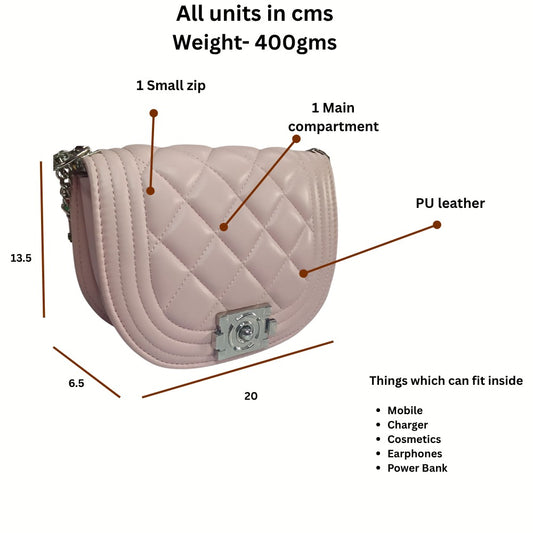 U Shaped Stylish Sling Bag
