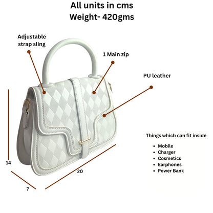 Sling Bag With Handle And Adjustable Strap