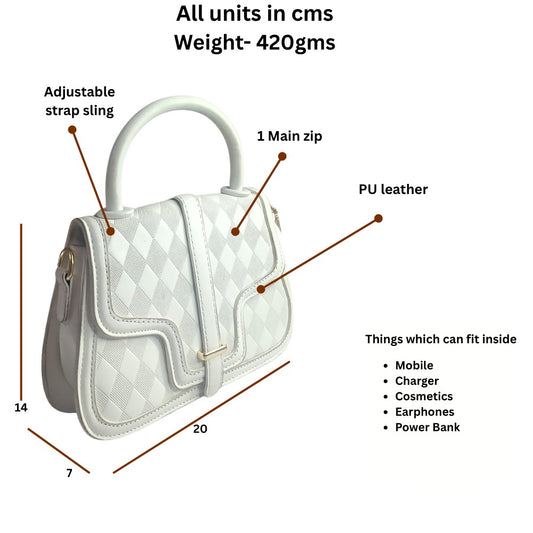 Sling Bag With Handle And Adjustable Strap