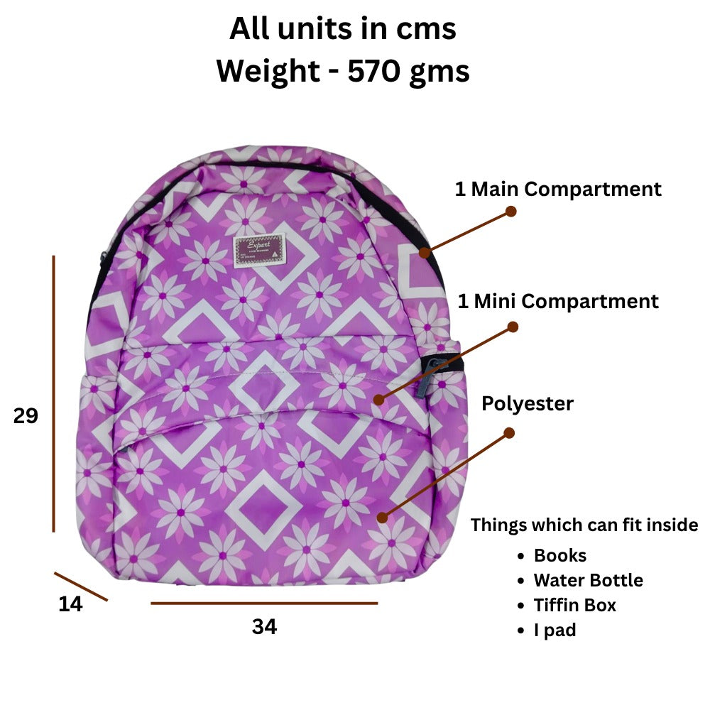 Floral Print Back Pack